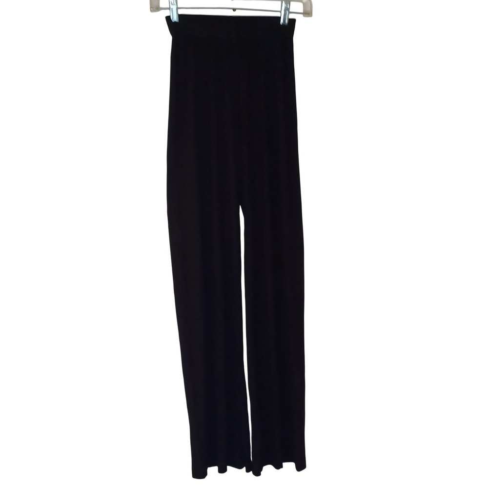 SKIMS Womens XXS Ribbed Lounge Pants Black Modal Stretch Knit Athleisure
